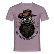 Charger l'image dans la galerie, T-shirt Tête de mort Homme Wild West - mauve gris 
