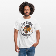 Charger l'image dans la galerie, T-shirt Tattoo old school Homme Stay Strong Forever Tiger - blanc
