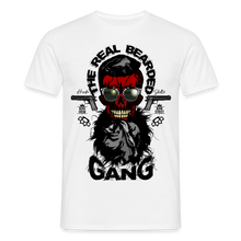 Charger l'image dans la galerie, T-shirt Tête de mort Homme Real bearded gang - blanc
