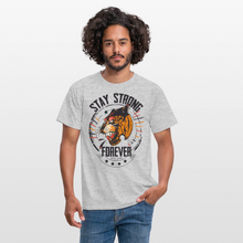 Charger l'image dans la galerie, T-shirt Tattoo old school Homme Stay Strong Forever Tiger - gris chiné
