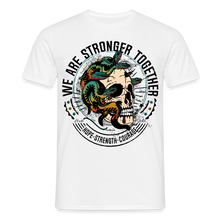 Charger l'image dans la galerie, T-shirt Tattoo old school Homme We are stronger together - blanc
