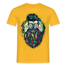 Charger l'image dans la galerie, T-shirt Tête de mort Homme Hipster Skulls Peace - jaune
