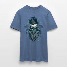 Charger l'image dans la galerie, T-shirt Tête de mort Homme Freedom - bleu pigeon 
