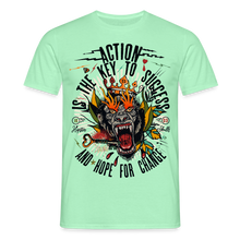 Charger l'image dans la galerie, T-shirt Tattoo old school Homme Gorille Tattoo action - vert menthe
