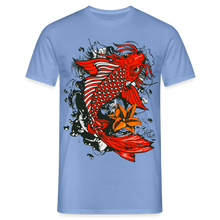 Charger l'image dans la galerie, T-shirt Tattoo old school Homme Koi Fish - carolina blue
