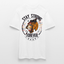 Charger l'image dans la galerie, T-shirt Tattoo old school Homme Stay Strong Forever Tiger - blanc
