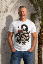 Charger l'image dans la galerie, T-shirt workout scorpion train like a beast tattoo
