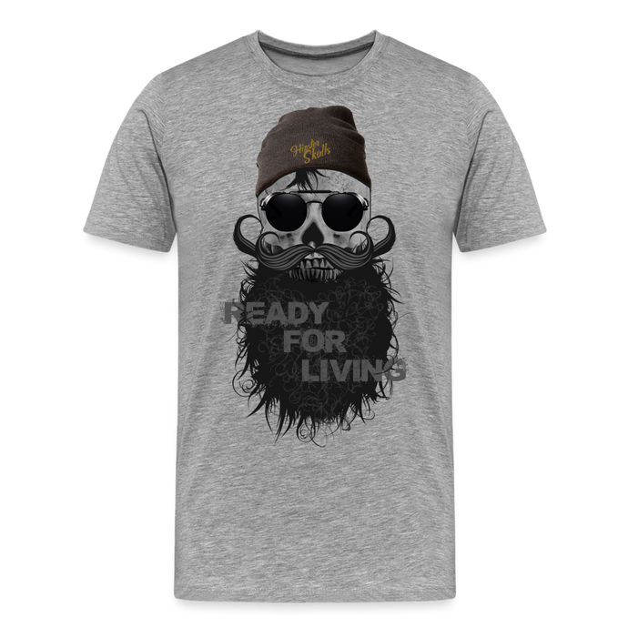 T-shirt Homme Ready For Living - gris chiné