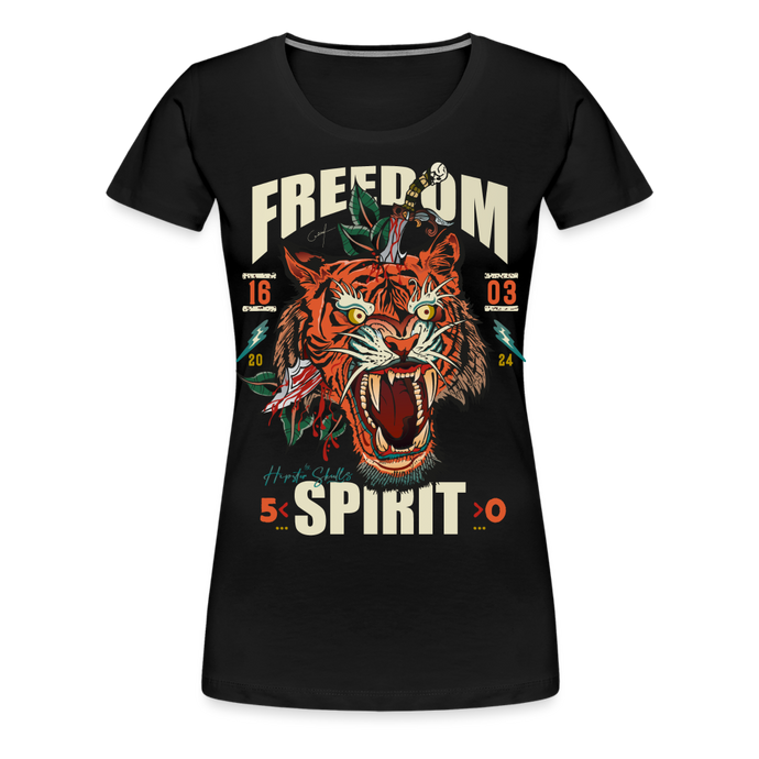 T-shirt Femme Freedom Spirit - noir