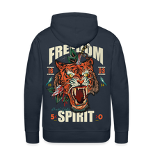 Charger l&#39;image dans la galerie, Sweat-shirt à capuche hommes Freedom spirit tiger - marine
