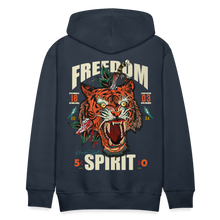 Charger l&#39;image dans la galerie, Sweat-shirt à capuche hommes Freedom spirit tiger - marine
