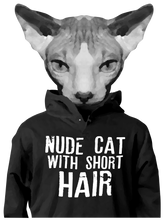 Charger l&#39;image dans la galerie, Homme T-Shirt Hipster chat nude cat with short hair (6629295063219)

