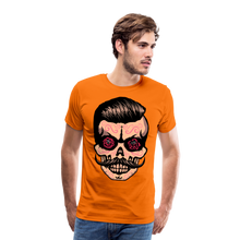 Charger l&#39;image dans la galerie, Homme T-Shirt Tête de mort hipster skull mexicaine crâne rose oeils - orange (6610957762739)
