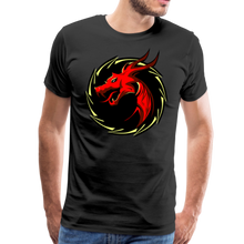 Charger l&#39;image dans la galerie, Homme T-Shirt Tête de Dragon Tribal logo - black (6629272354995)
