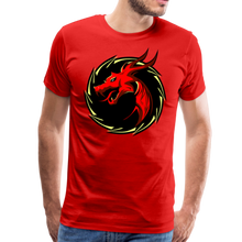 Charger l&#39;image dans la galerie, Homme T-Shirt Tête de Dragon Tribal logo - red (6629272354995)
