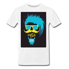 Charger l&#39;image dans la galerie, Homme T-Shirt hipster skull Tête de mort crâne punk lunette moustache 2018 - blanc (6641941577907)
