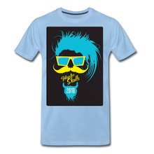 Charger l&#39;image dans la galerie, Homme T-Shirt hipster skull Tête de mort crâne punk lunette moustache 2018 - ciel (6641941577907)
