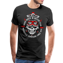 Charger l&#39;image dans la galerie, Homme T-Shirt Tête de mort Motorcycle crâne skull road rider kings - noir (6708184383667)
