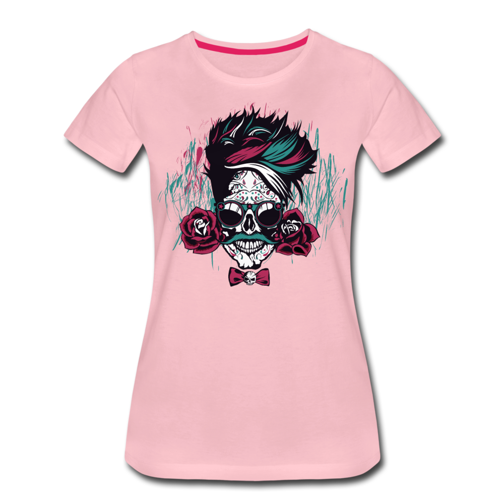 Femme T-Shirt Tête de mort mexicaine crâne hipster skull moustachu tat –  hipsterskulls.fr