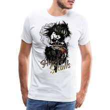 Charger l&#39;image dans la galerie, Homme T-Shirt Tête de mort Hipster skulls barbu et moustachu scorpion - blanc
