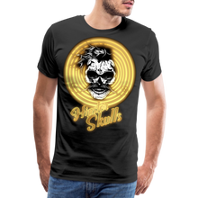 Charger l&#39;image dans la galerie, Homme T-shirt Hipster skulls glowing luminescent - noir
