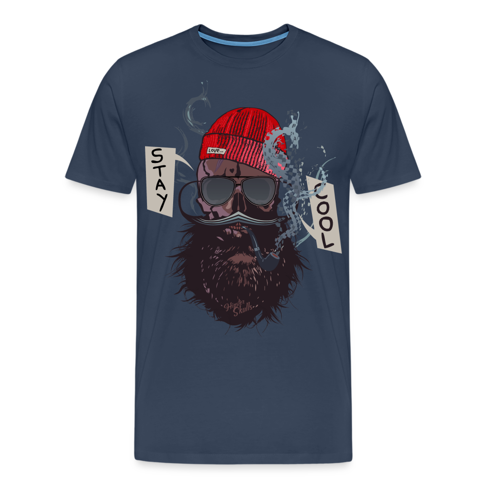 Homme T-shirt Hipster Skulls stay cool - bleu marine