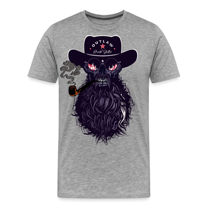 T-shirt Homme Hipster Outlaw - gris chiné