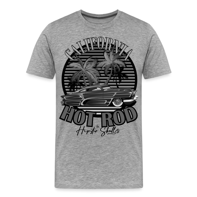T-shirt Homme Hot Rod California 2 - gris chiné