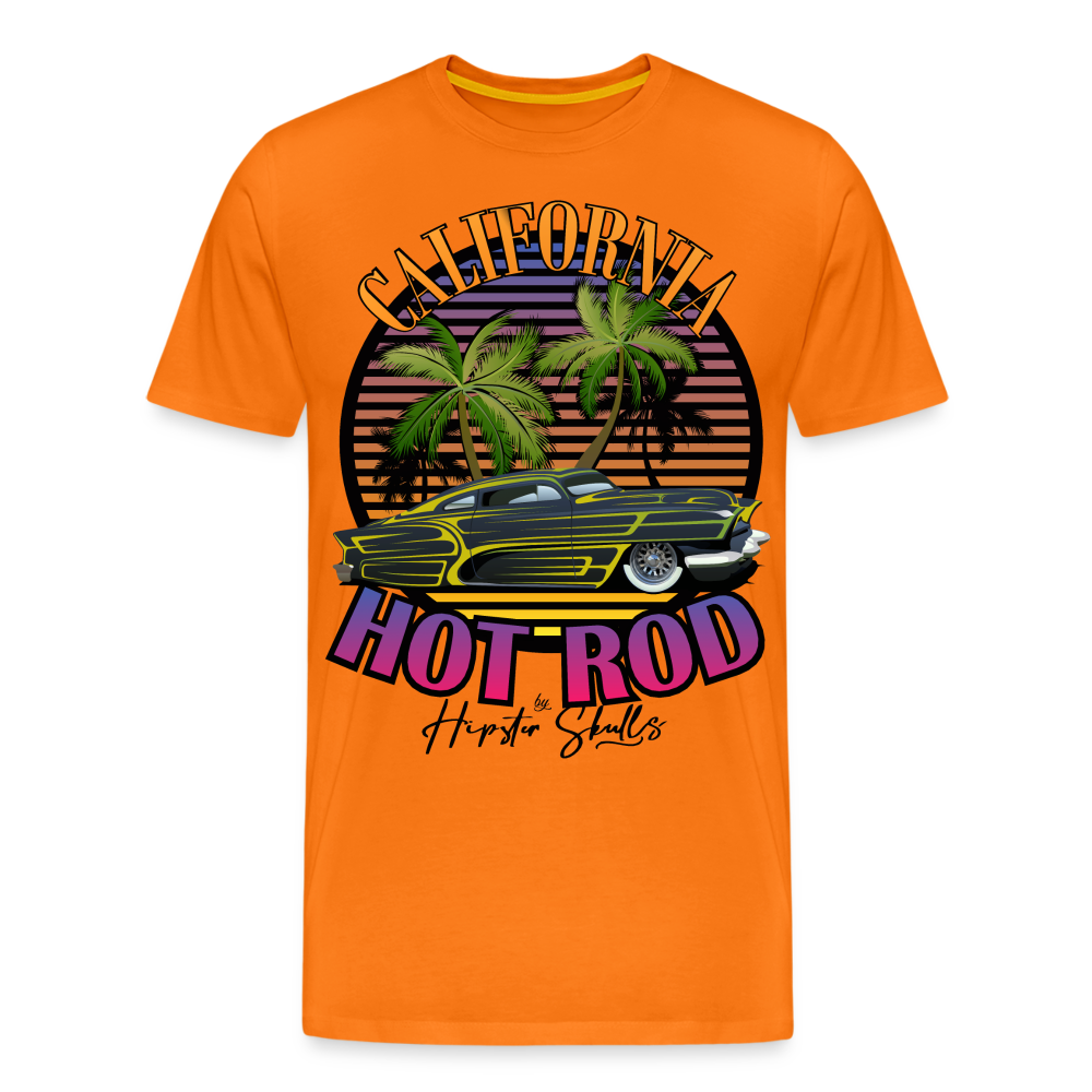 T-shirt Homme Hot Rod California - orange