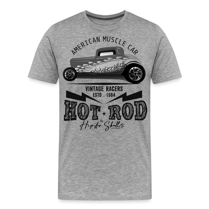 T-shirt Homme Hot Rod Muscle Car 2 - gris chiné