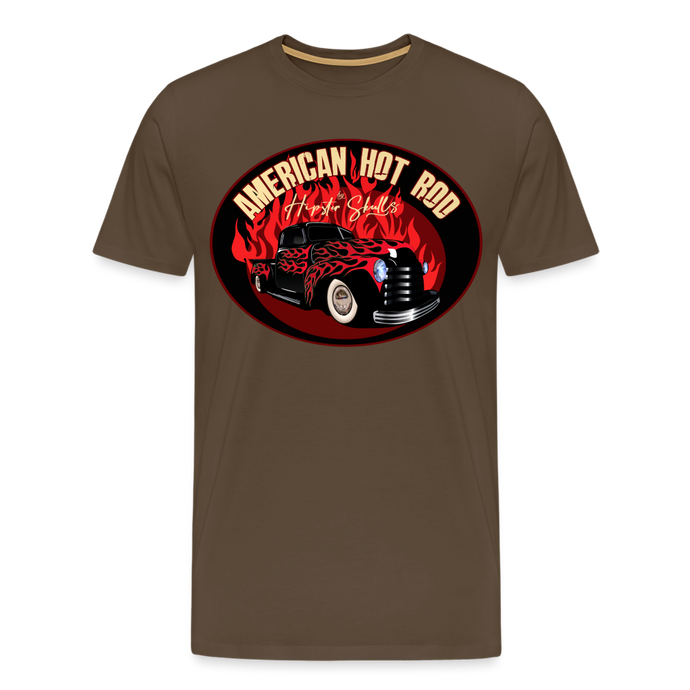 T-shirt Homme Hot Rod American - marron bistre