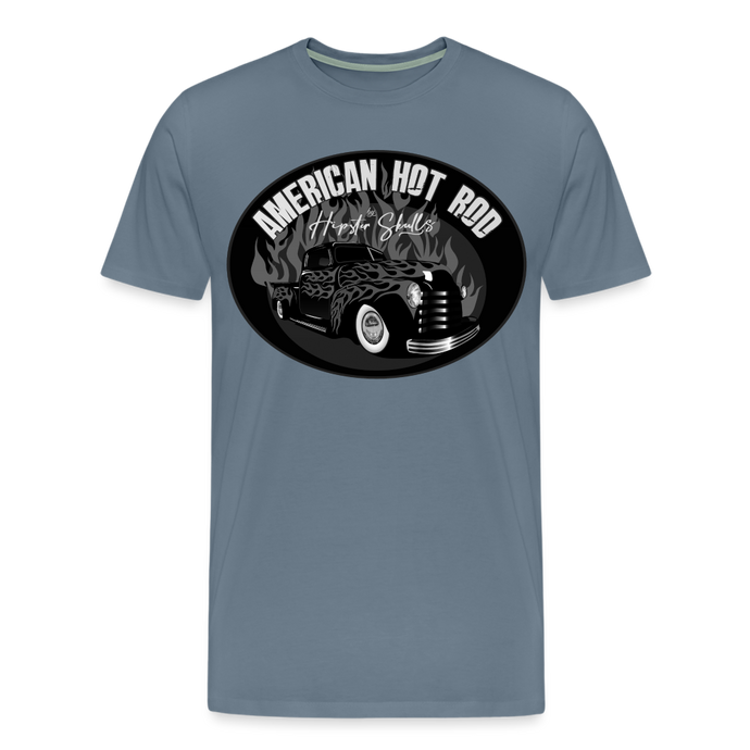 T-shirt Homme Hot Rod American 2 - gris bleu