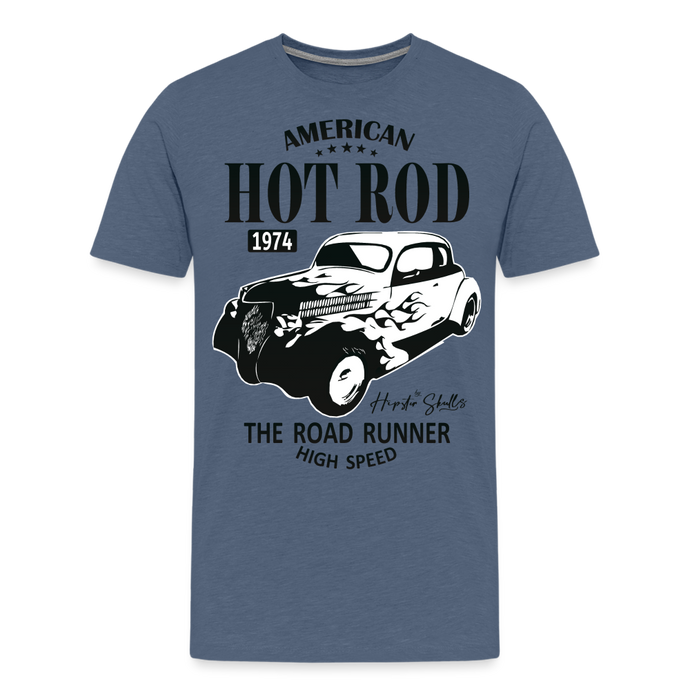 T-shirt Homme Hot Rod Road Runner - bleu chiné