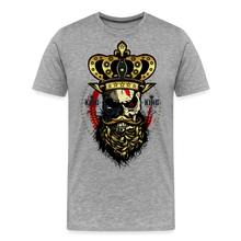 Charger l&#39;image dans la galerie, T-shirt Homme Hipster Skulls King - gris chiné
