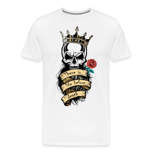 Charger l&#39;image dans la galerie, T-shirt Homme There is life before death King - blanc
