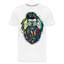 Charger l&#39;image dans la galerie, T-shirt Homme Hipster Skulls Peace - blanc
