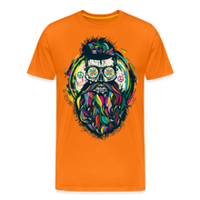 Charger l&#39;image dans la galerie, T-shirt Homme Hipster Skulls Peace - orange
