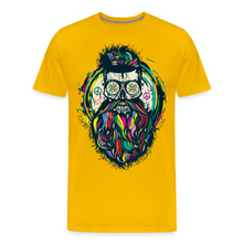 Charger l&#39;image dans la galerie, T-shirt Homme Hipster Skulls Peace - jaune soleil
