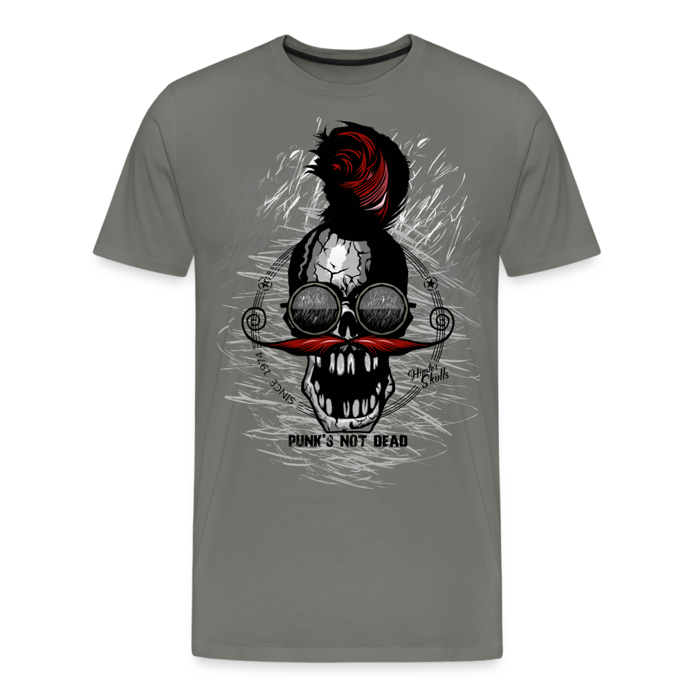 T-shirt Homme Punks Not Dead - asphalte