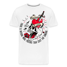 Charger l&#39;image dans la galerie, T-shirt Homme Old School Tattoo From death to life - blanc
