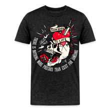 Charger l&#39;image dans la galerie, T-shirt Homme Old School Tattoo From death to life noir - charbon
