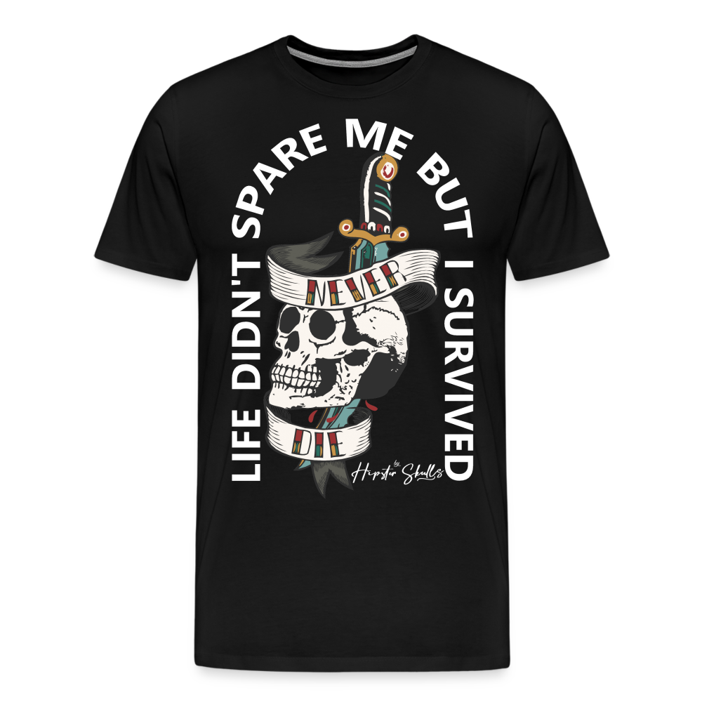 T-shirt Homme Old School Never Die 2 - noir