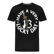 Charger l&#39;image dans la galerie, T-shirt Homme Have a very lucky day noir - noir
