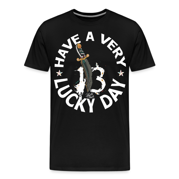 T-shirt Homme Have a very lucky day noir - noir
