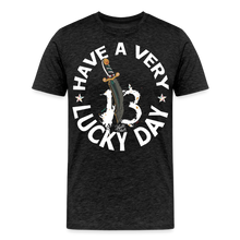 Charger l&#39;image dans la galerie, T-shirt Homme Have a very lucky day noir - charbon
