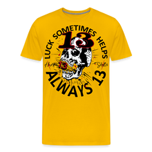 Charger l&#39;image dans la galerie, T-shirt Homme Luck something helps - jaune soleil
