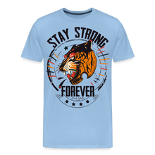 Charger l&#39;image dans la galerie, T-shirt Homme Stay Strong Forever Tiger - ciel
