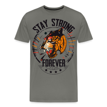 Charger l&#39;image dans la galerie, T-shirt Homme Stay Strong Forever Tiger - asphalte
