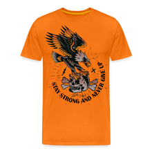 Charger l&#39;image dans la galerie, T-shirt Homme Stay strong and never give up - orange
