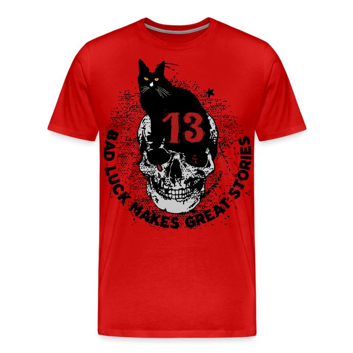 T-shirt Homme Bad luck 13 - rouge